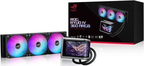 Răcitor de apă ASUS - ROG RYUO IV 360, ARGB, 3x120 mm, negru