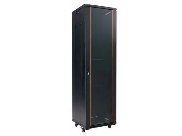 Rack 19 inch, 37U, 600x 600, sarcina 800kg, pentru podea, otel, negru, Safer SAF-NC-6637
