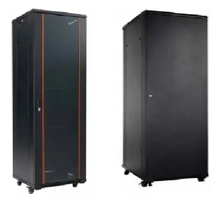 Rack 32U, 19 inch, 600x 800 mm, structura otel, usa fata sticla securizata, incarcare 800 kg, Safer SAF-NC-6832