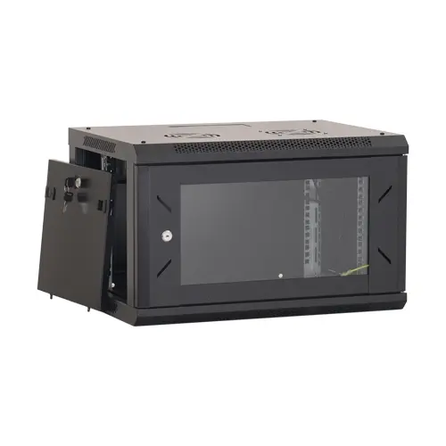 Rack de perete 4U 19 600×600 mm, negru, neasamblat, ASYTECH Networking ASY-4U-6060W