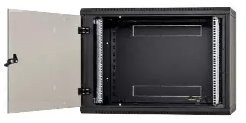 Rack de perete Triton sectiune simpla 9U 600mm, securizare cu cheie, IP30