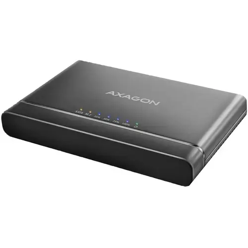Rack extern Axagon CloneMaster 2, USB-C 3.2 Gen 2 - NVMe M2, SATA 2.5/3.5 inch, functie clonare, Negru