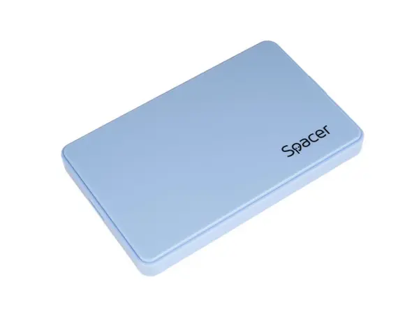 Rack extern Spacer pentru HDD/SDD, 2.5 inch SATA, interfata PC USB 3.0, husa protectie, plastic, albastru, SPR-25612BL