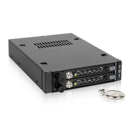 Rack mobil stocare Icy Dock MB492SKL-B, 2x2.5inch, Metal (Negru)
