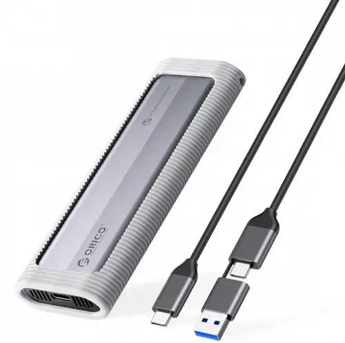 Rack Orico AXM2-G2 pentru SSD M.2 NVMe, USB Type-C (Gri)
