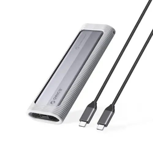 Rack Orico AXM2F pentru SSD M.2, SATA, USB Type-C (Gri)