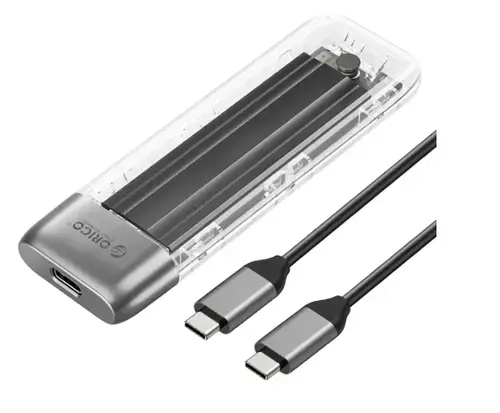 Rack Orico TXM2-C3 pentru SSD M.2 NVMe (Transparent)
