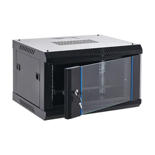 Rack perete 6U 19' 600x450, negru, seria economica - ASYTECH Networking ASY-6U-6045WL