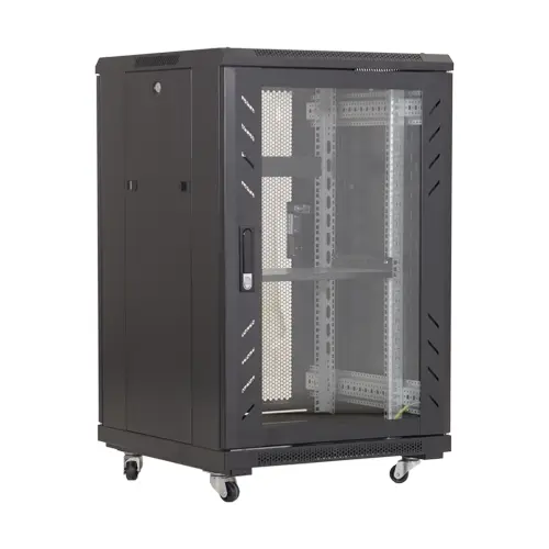 Rack podea 18U 19'' 600x600'negru - ASYTECH Networking ASY-18U-6060E