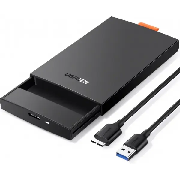 Rack UGREEN CM237 pentru HDD / SSD SATA 2.5inch, USB 3.0, Negru