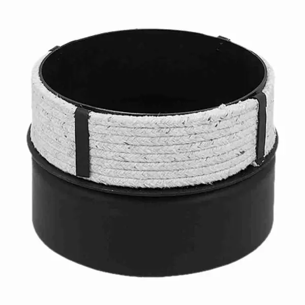 Racord cos fum premium otel etansare cu snur 90/45 grade diametru 200-200