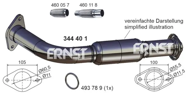 Racord evacuare ERNST 344401