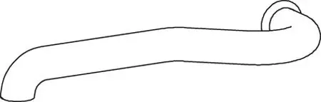 Racord evacuare (lungime:1040mm) potrivit RVI MIDLUM DXi5 05.06-