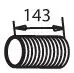 Racord evacuare (lungime:132,3mm) potrivit RVI KERAX, MAGNUM, PREMIUM 2; VOLVO FH, FH16, FM, FM12, FM9 D12C340-DXi13 08.98-