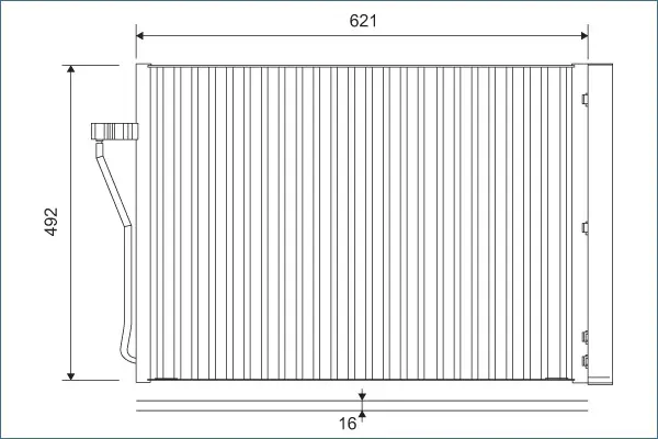 Radiator AC condensator cu uscator, aluminiu potrivit BMW Seria 7 (F01, F02, F03, F04) 4.4 6.0 09.08-12.15