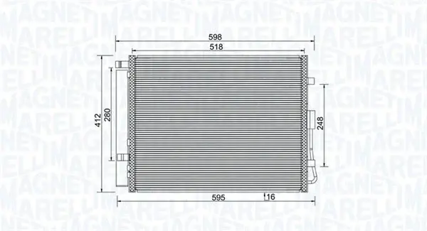 Radiator AC condensator cu uscator potrivit KIA SOUL I 1.6 1.6D 02.09-12.14