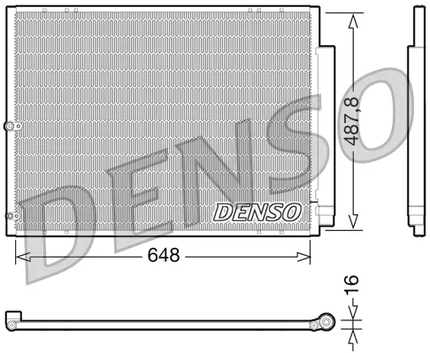 Radiator AC condensator cu uscator potrivit LEXUS RX 3.0 05.03-12.08