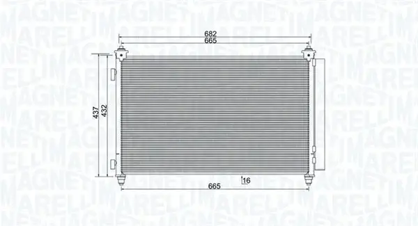 Radiator AC condensator cu uscator potrivit MAZDA CX-9 3.7 01.07-