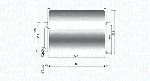 Radiator AC condensator potrivit BMW Z4 (E85), Z4 (E86) 2.0-3.2 12.02-02.09