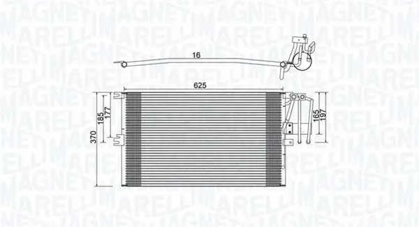 Radiator AC condensator potrivit OPEL VECTRA B 1.6-2.5 09.95-07.03
