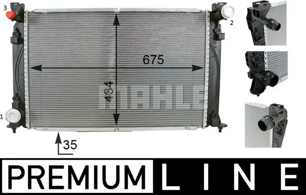 Radiator apa racire motor AUDI A6 5.2 intre 2006-2011