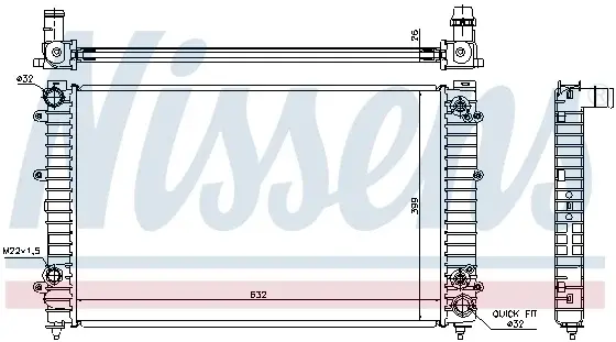Radiator apa racire motor AUDI A8 2.8 4.2 intre 1994-2002