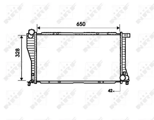 Radiator apa racire motor BMW Seria 5 (E39), 7 (E38) 2.0D-3.9D intre 1998-2004