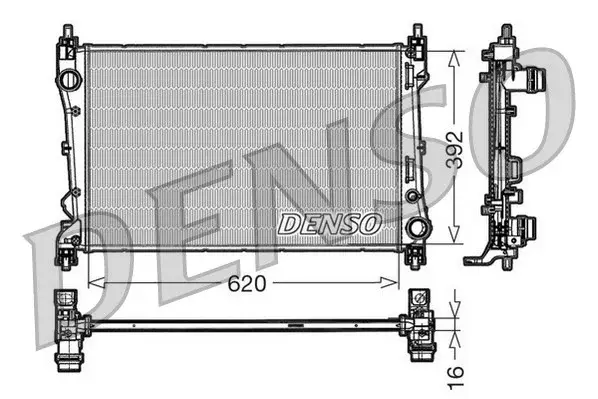Radiator apa racire motor FIAT DOBLO 1.3D 1.4 dupa 2010