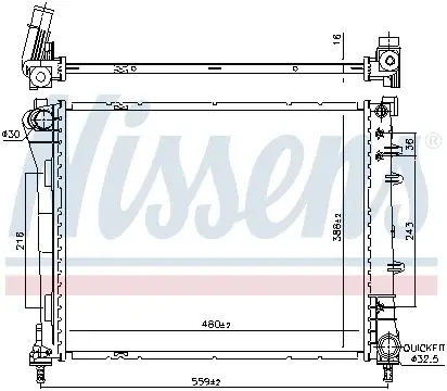 Radiator apa racire motor FIAT PANDA 0.9 0.9CNG dupa 2012