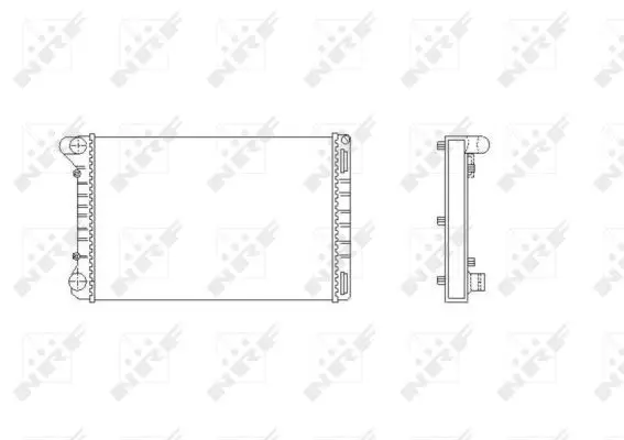 Radiator apa racire motor FIAT PUNTO 1.8 1.9D intre 1999-2012
