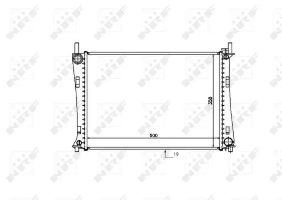 Radiator apa racire motor FORD FIESTA V 2.0 intre 2005-2008