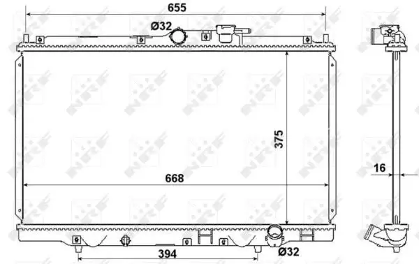 Radiator apa racire motor HONDA ACCORD VI 2.0 intre 1998-2003