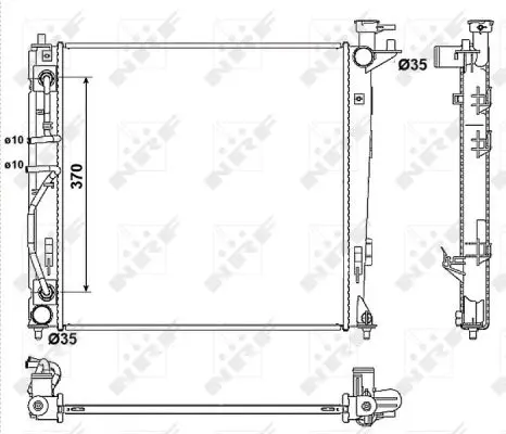 Radiator apa racire motor HYUNDAI IX35; KIA SPORTAGE 2.0D dupa 2010