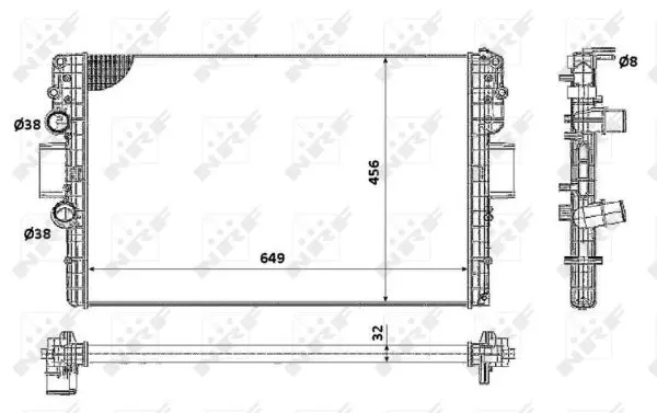 Radiator apa racire motor IVECO DAILY IV, DAILY V 2.3D Electric intre 2006-2014