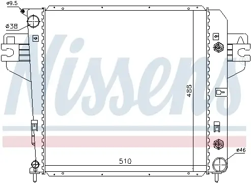 Radiator apa racire motor JEEP CHEROKEE 3.7 intre 2001-2008