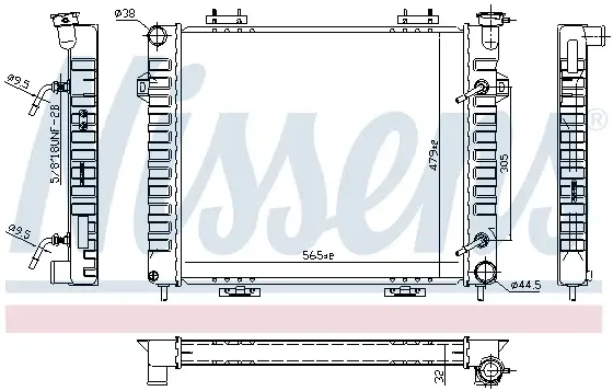 Radiator apa racire motor JEEP GRAND CHEROKEE I 5.2 5.9 intre 1992-1999