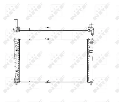 Radiator apa racire motor KIA CARNIVAL I, CARNIVAL II 2.9D intre 1999-2006