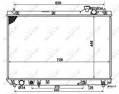 Radiator apa racire motor LEXUS RX 3.0 intre 1999-2003