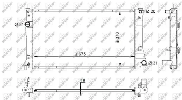 Radiator apa racire motor MAZDA 5 1.8 2.0 dupa 2010