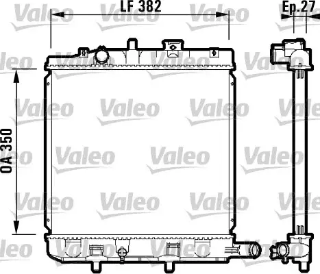 Radiator apa racire motor MAZDA DEMIO 1.3 intre 1998-2003