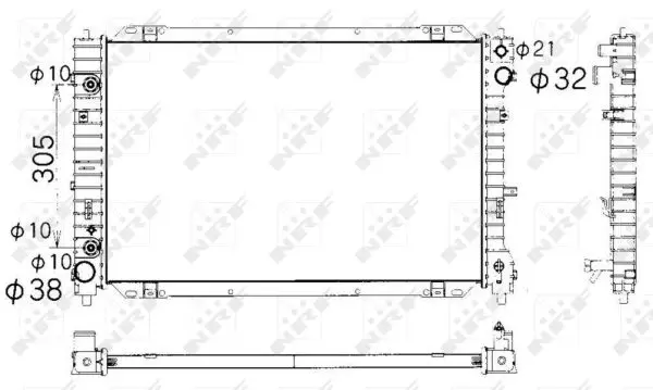 Radiator apa racire motor MAZDA TRIBUTE 3.0 intre 2000-2008