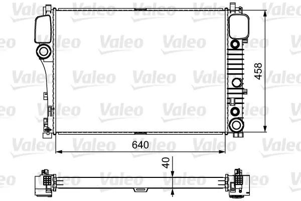 Radiator apa racire motor Mercedes Clasa S (C216), S (W221) 4.0D-6.0 intre 2005-2013