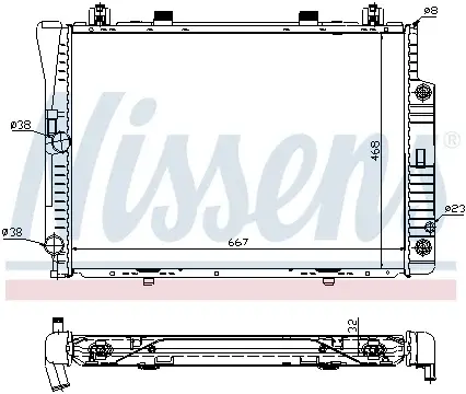 Radiator apa racire motor Mercedes Clasa S (W140) 2.8 3.2 intre 1991-1998