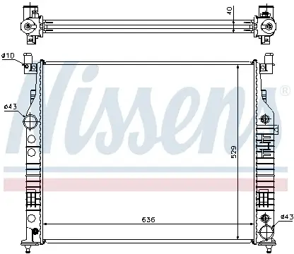 Radiator apa racire motor MERCEDES GL (X164), M (W164), R (W251, V251), SL (R230) 3.0-6.2 intre 2006-2012