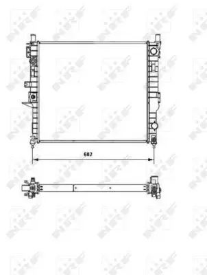 Radiator apa racire motor MERCEDES M (W163) 2.7D intre 1999-2005