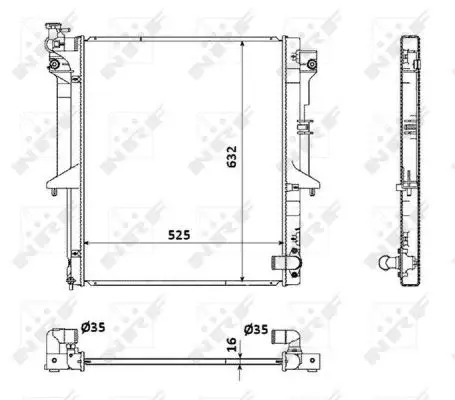 Radiator apa racire motor MITSUBISHI L 200 TRITON 2.5D intre 2005-2015