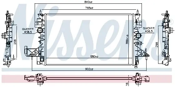 Radiator apa racire motor OPEL ASTRA K 1.4 dupa 2015