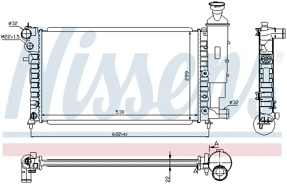 Radiator apa racire motor PEUGEOT 106 I 1.3 1.4 1.6 intre 1991-1996