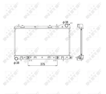 Radiator apa racire motor SUBARU FORESTER 2.0 intre 1998-2002