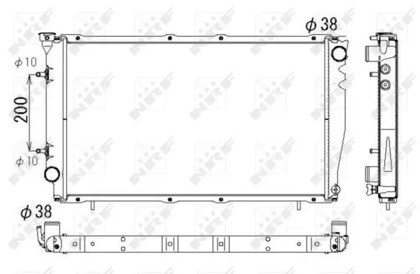 Radiator apa racire motor SUBARU LEGACY II, LEGACY OUTBACK 2.5 intre 1996-1999